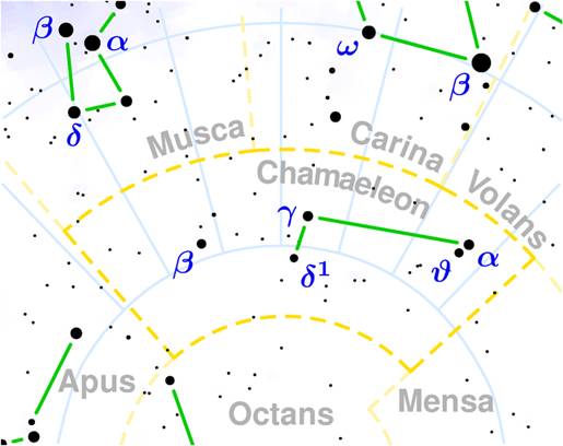 Image:Chamaeleon constellation map.png